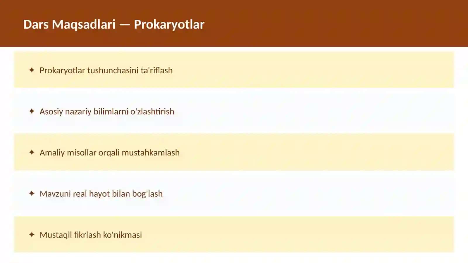 Hujayra Tuzilishi 2