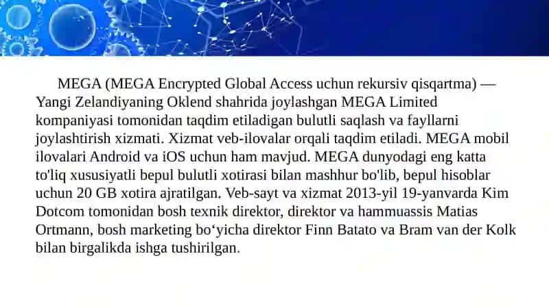 Mega.nz bulut texnologiyasi 2