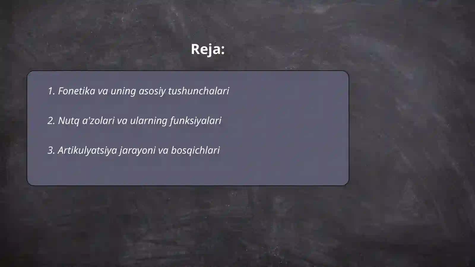 Fonetika va uning asosiy tushunchalari 2