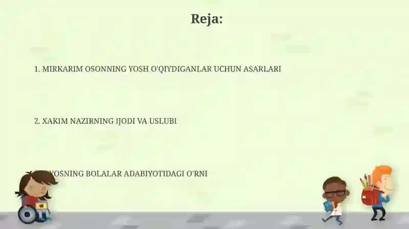 MIRKARIM OSONNING YOSH O'QIYDIGANLAR UCHUN ASARLARI 2