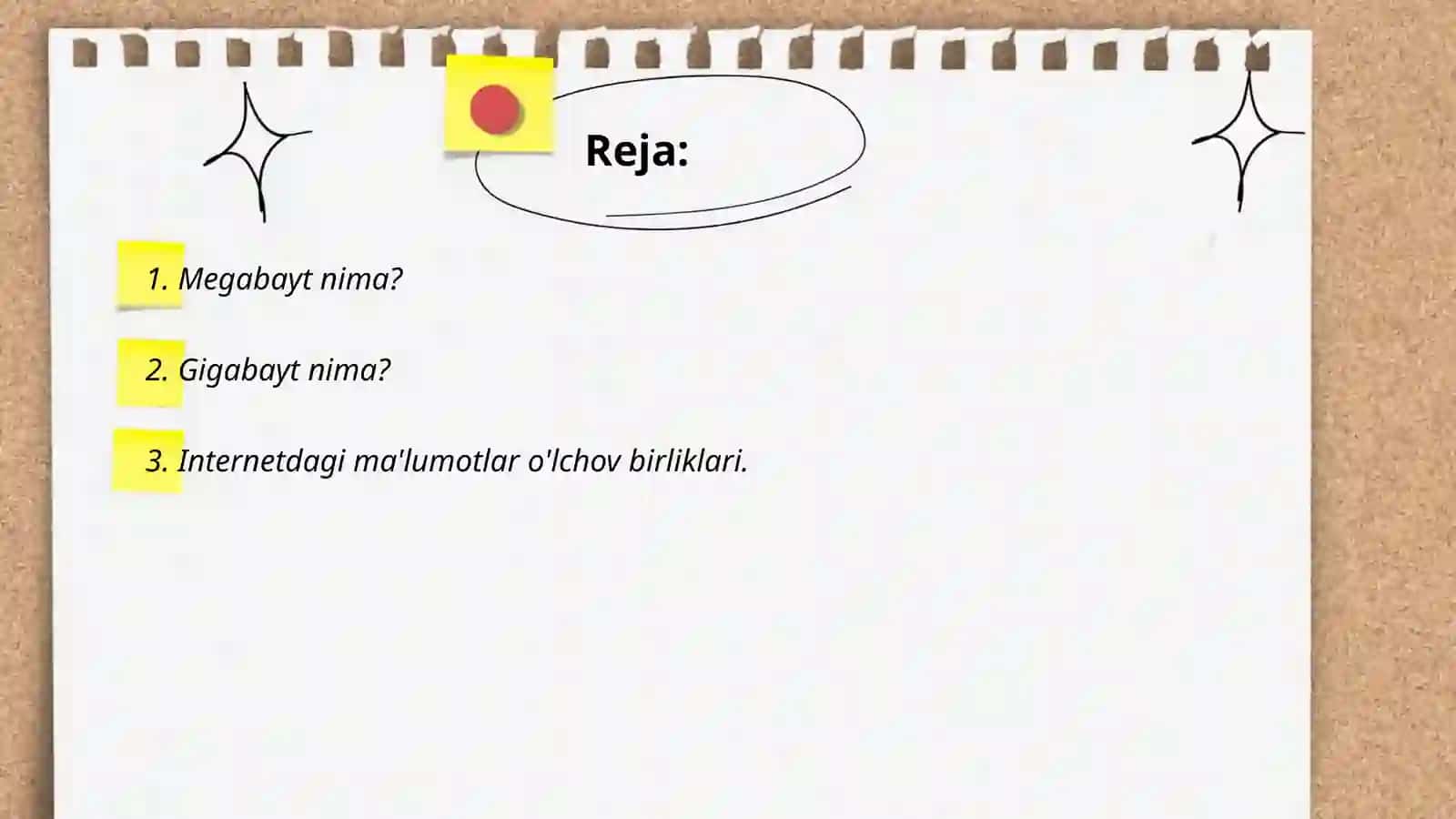 Megabayt megabayt internetdagi malumotlar hajmi 2