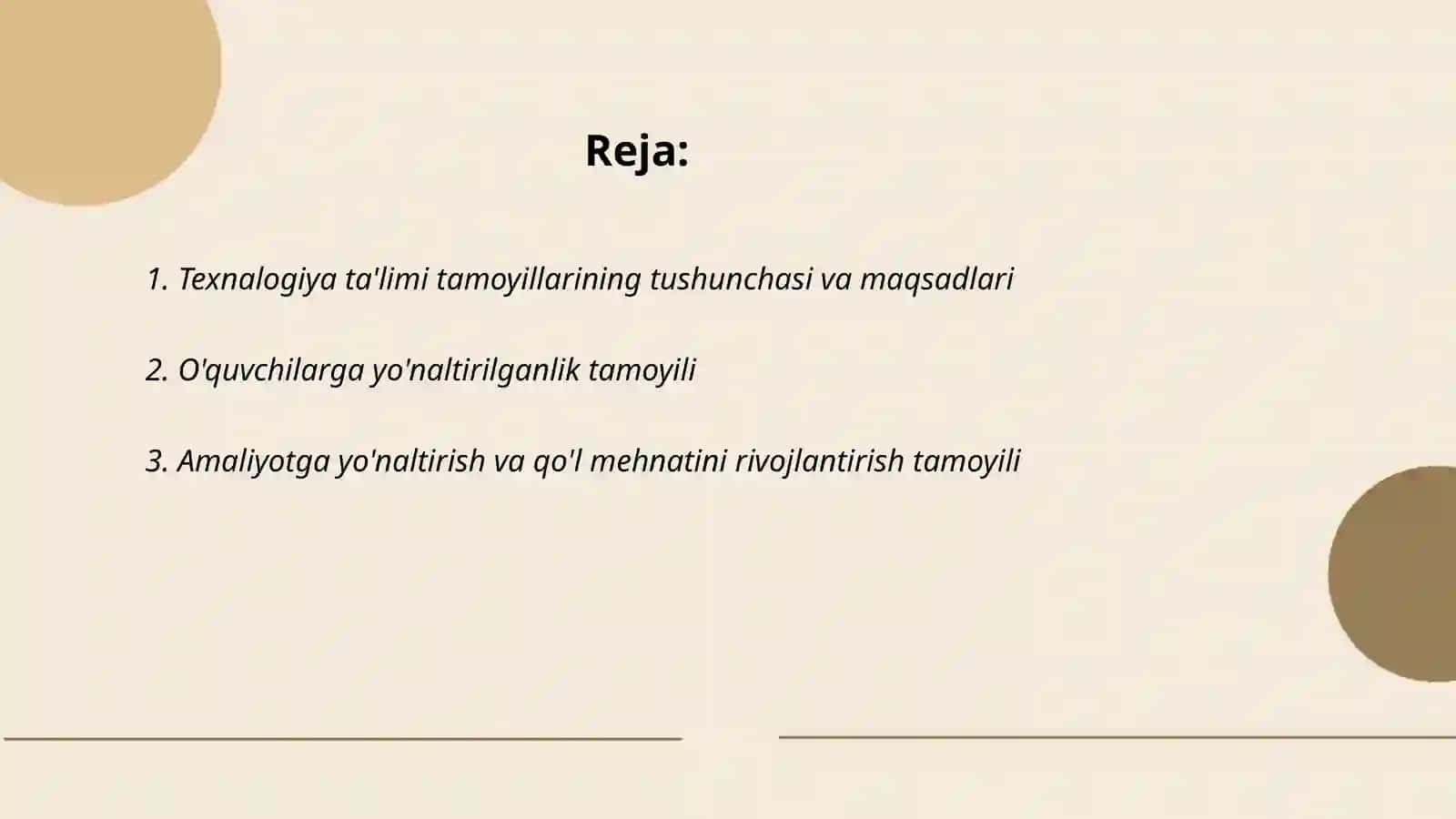Texnalogiya ta'limi tamoyillari 2