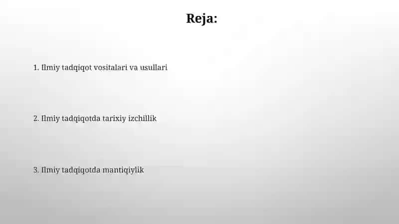 Ilmiy tadqiqot vositalari va metodlari 2