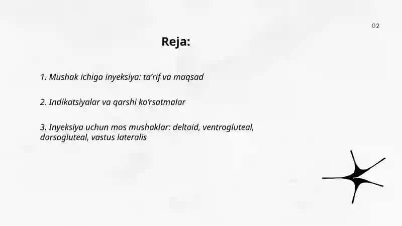 Mushak ichiga inyeksiya 2