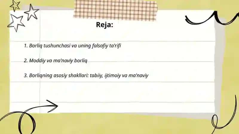 Borliq va uning asosiy shakllari 2
