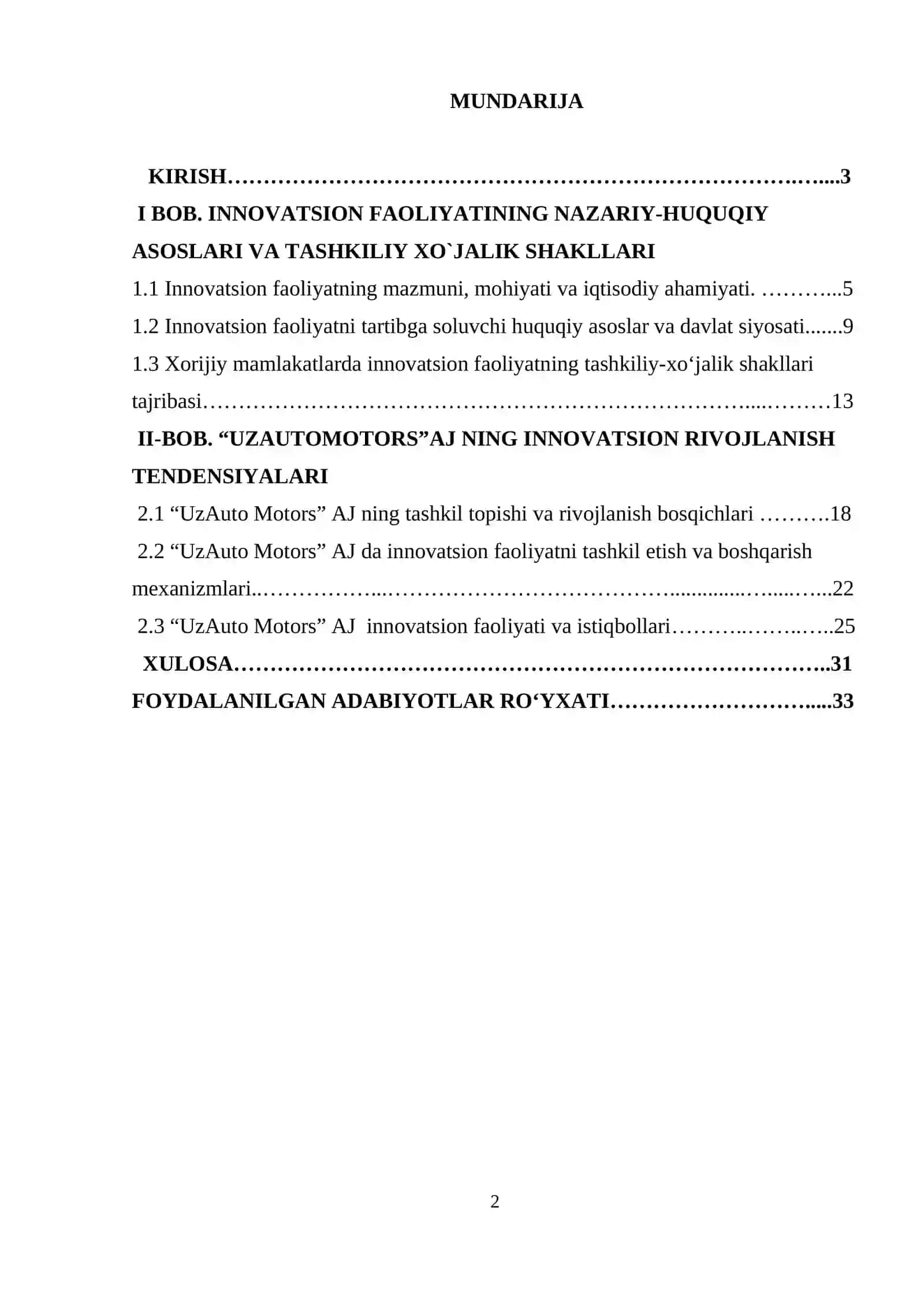 INNOVATSION FAOLIYATNING TASHKILIY XO`JALIK SHAKLLARI 2