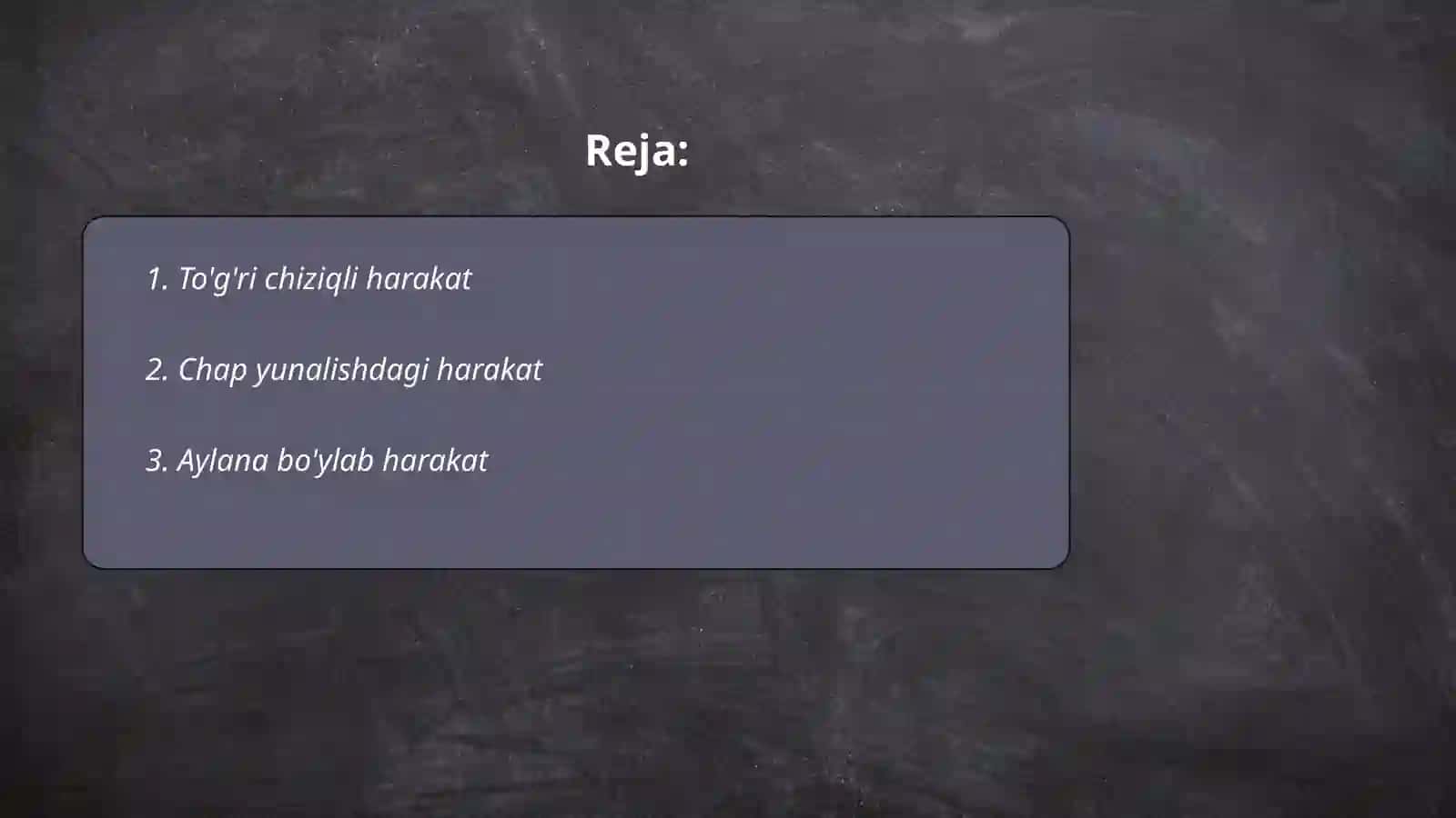 Kinematika 2