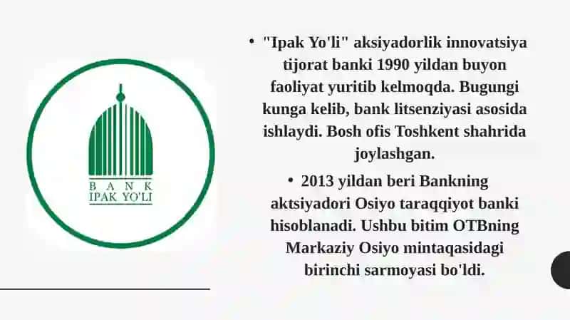 IPAK YO’LI BANK 2