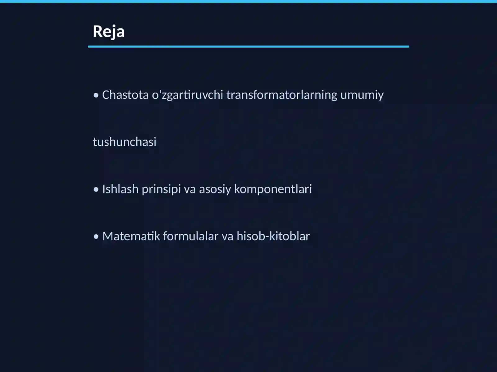 Chastota o'zgartiruvchi transformatorlar.formula va chizmasi 2