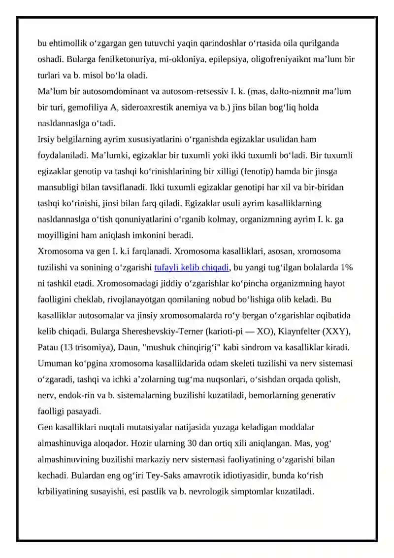 IRSIY KASALLIKLARI 2