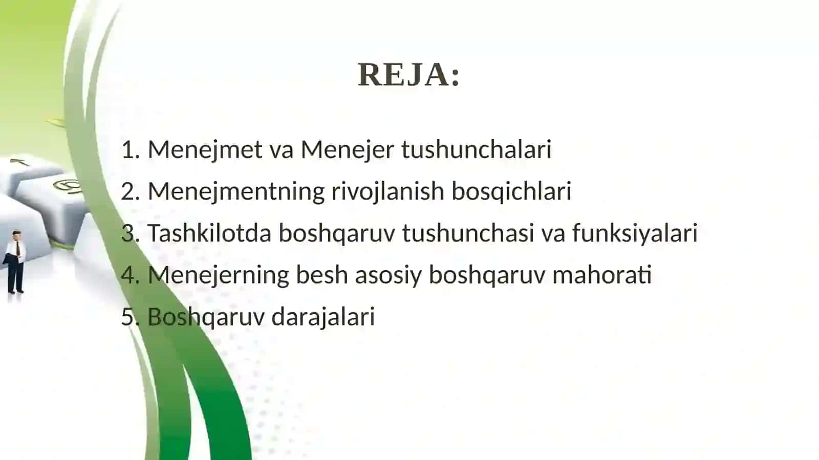 Menejment va menejerning vazifalari 2