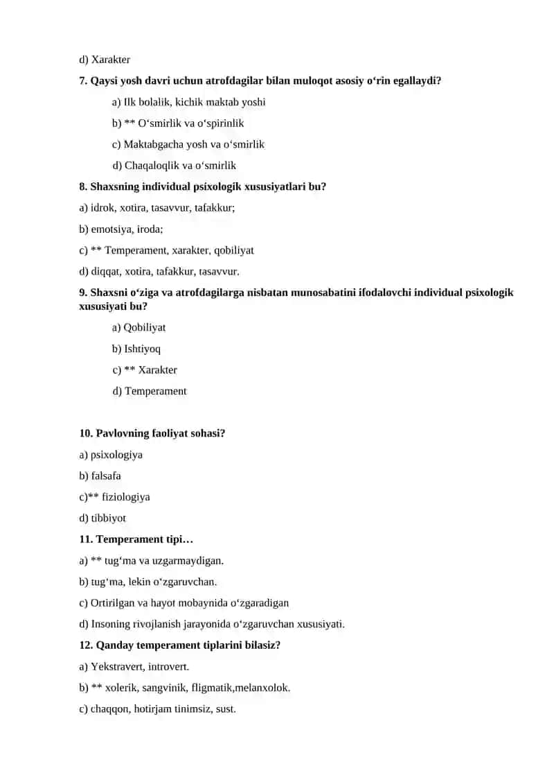 Yosh davrlari psixologiyasi 2
