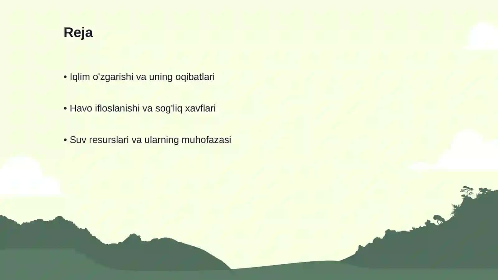 Dunyodagi eng yirik ekologik muammolar 2