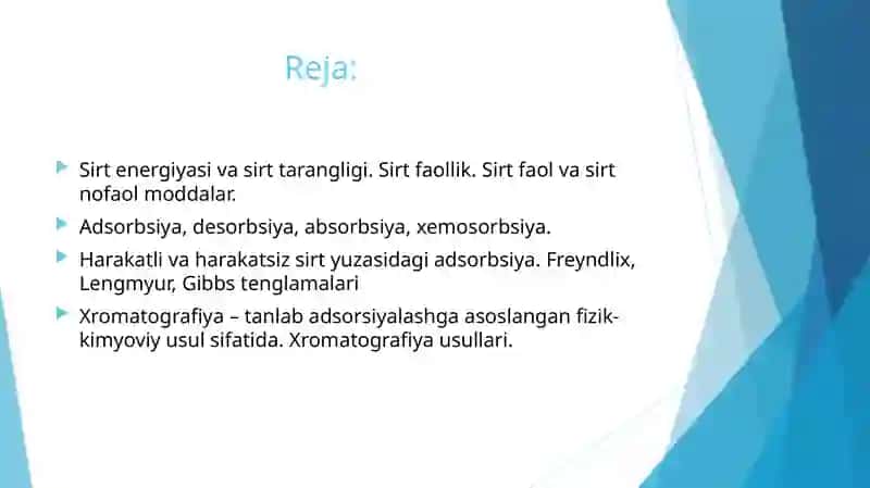 Sirthodisalarivaadsorbsiya.Xromotografiya 2
