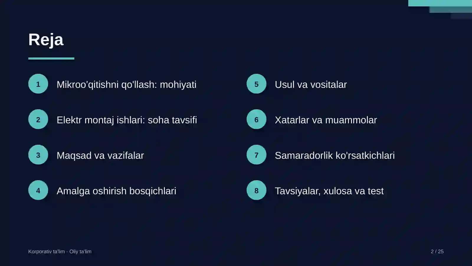 elektr montaj ishlarida mikroo'qitish usulini qo'llash 1255 2