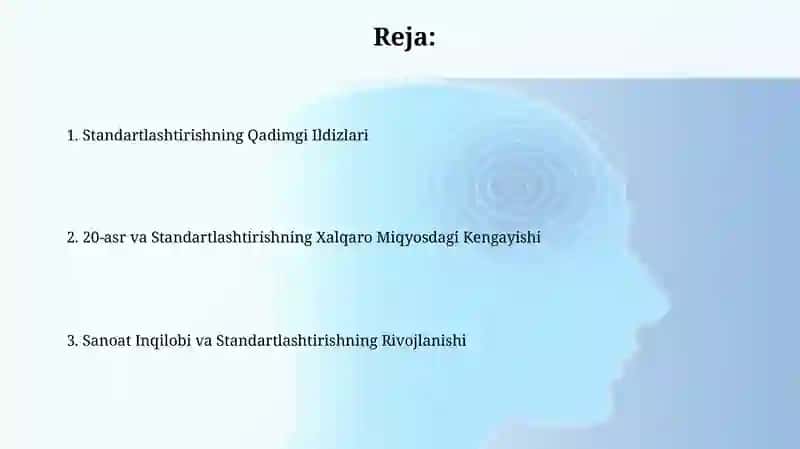 Standartlashtirish rivojlanishining tarixiy asoslari 2