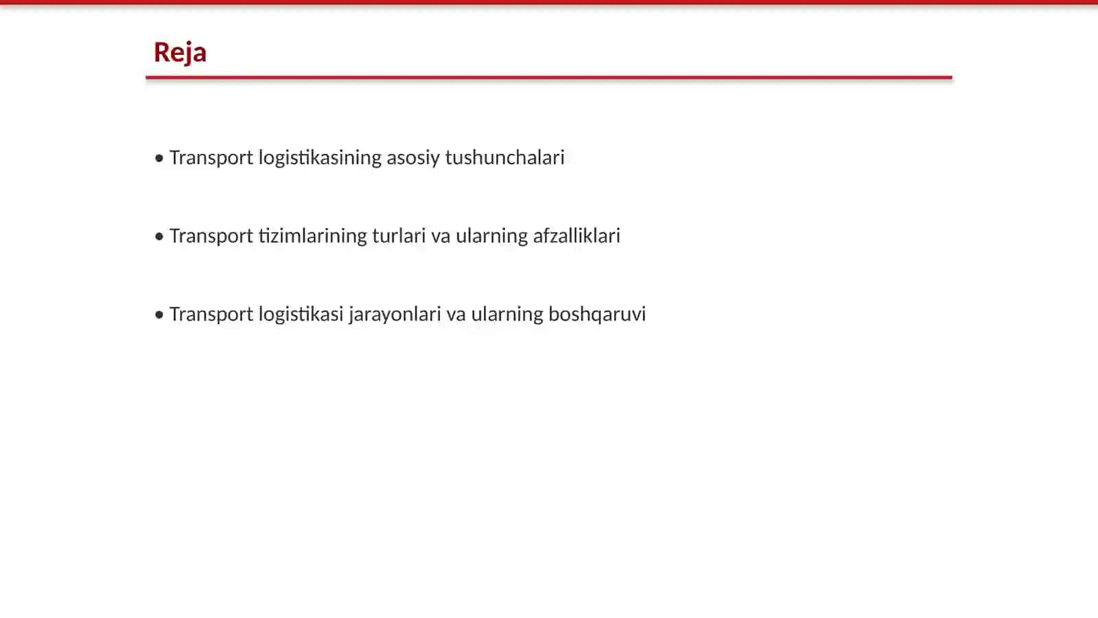 Transport logistikasi 2