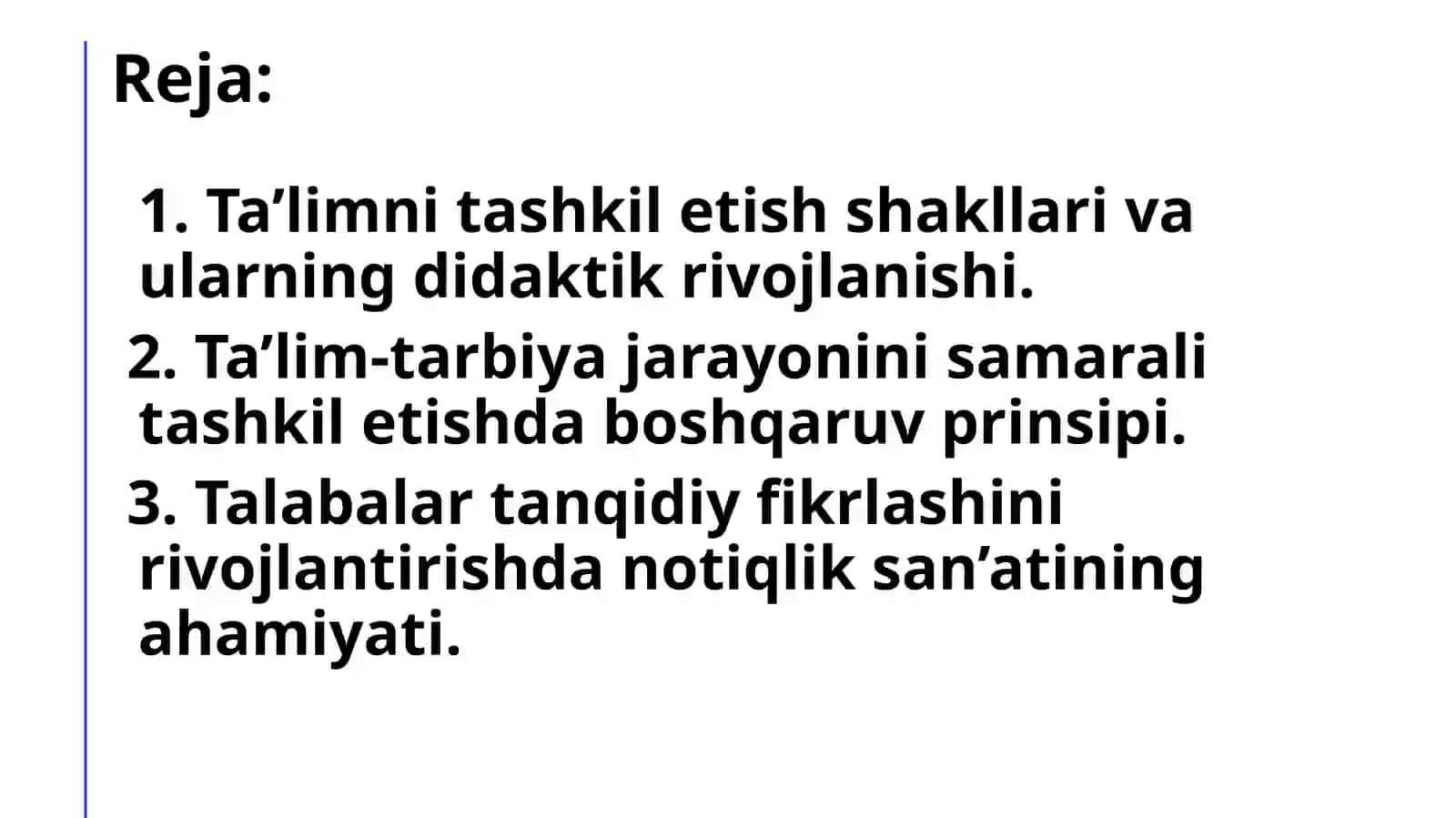 TA’LIM OLISH JARAYONINI SAMARALI TASHKIL ETISH 2