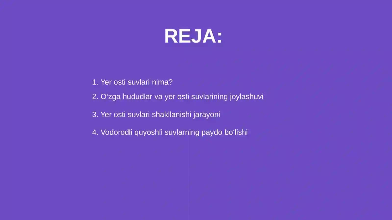 Yer osti suvlari va ularning shakllanishi 2