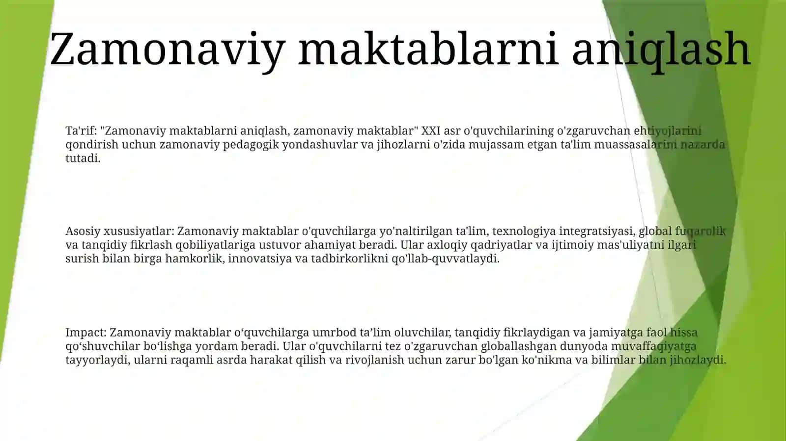 Zamonaviy Maktablar 2
