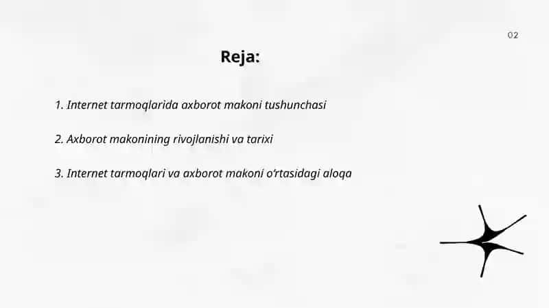 Internet tarmoqlarida axborot makoni haqida tushuncha berish 2