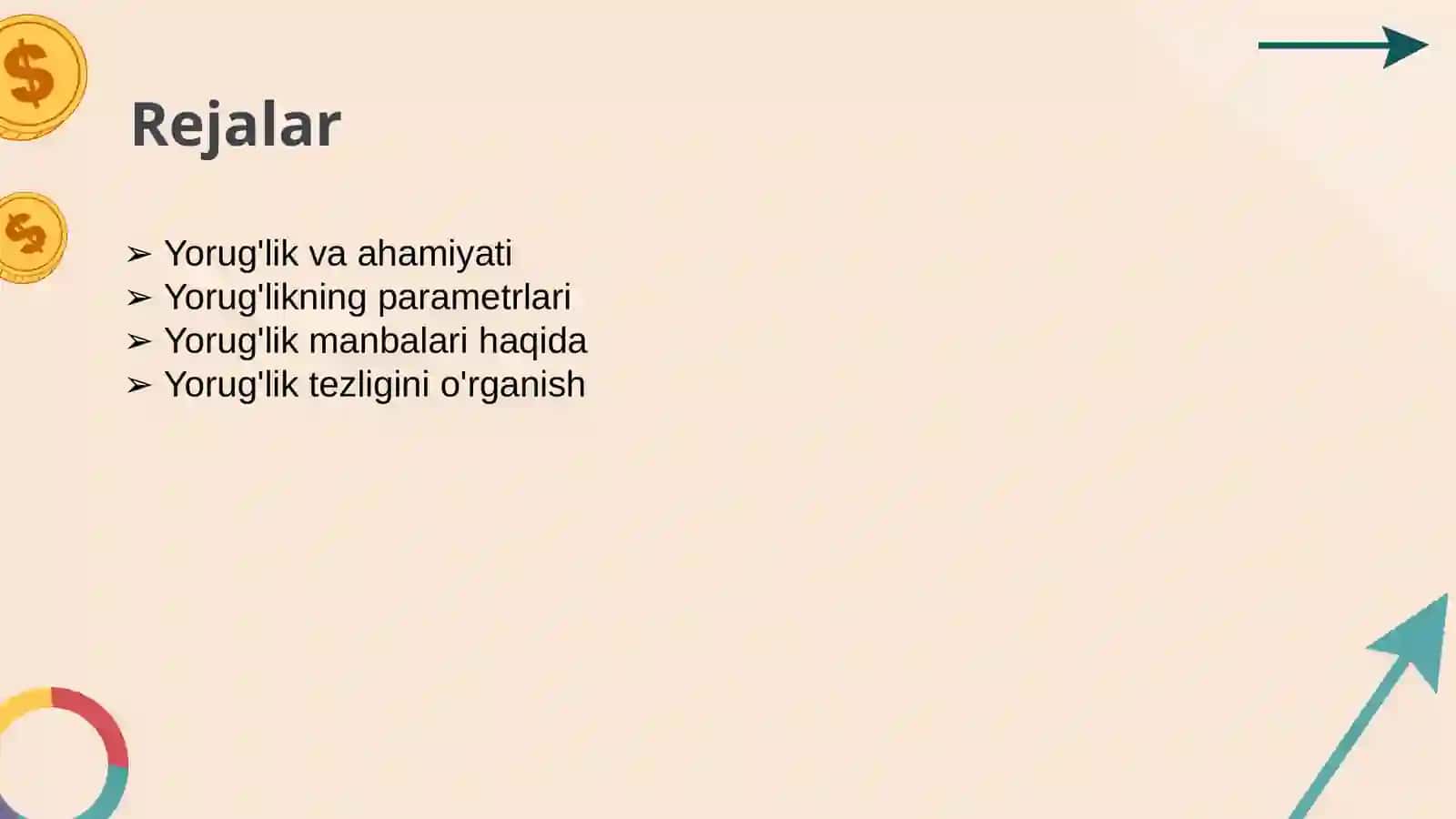 YORUG'LIKNING PARAMETRLIK GENERATORLARI 2