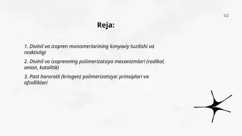 Divinil va izoprenli sintetik kauchuklar 2