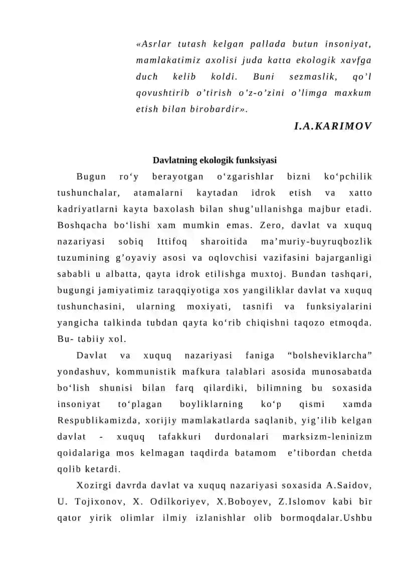 Davlatning ekologik funksiyasi 2