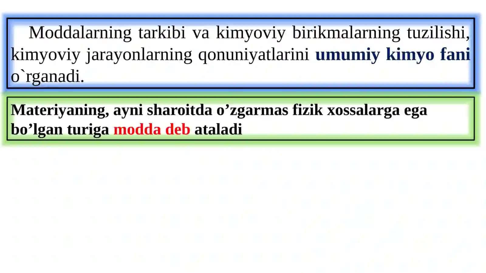 Umumiy kimyoning asosiy qonunlari 2