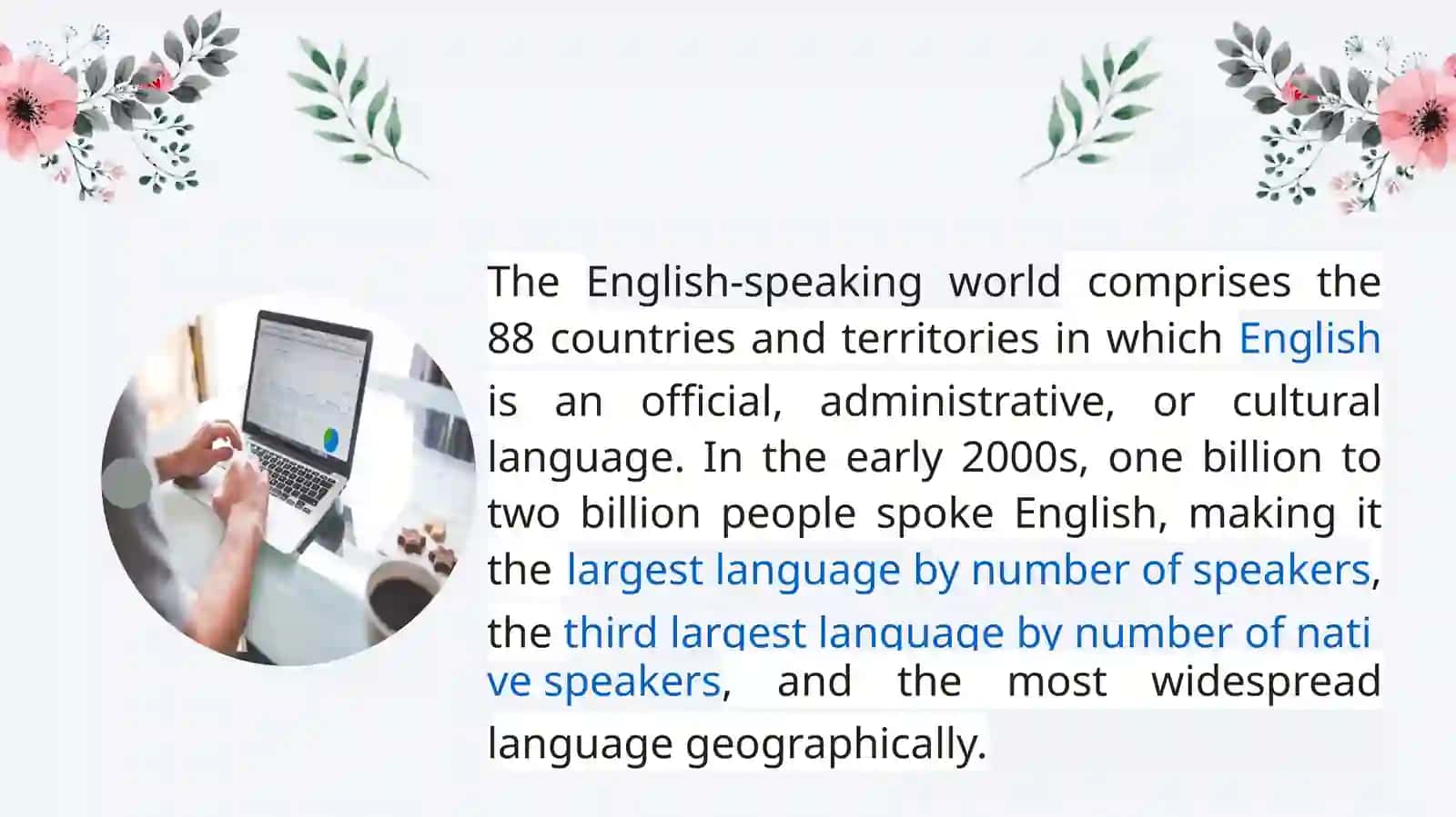 English speaking countries. Travelling and business 2