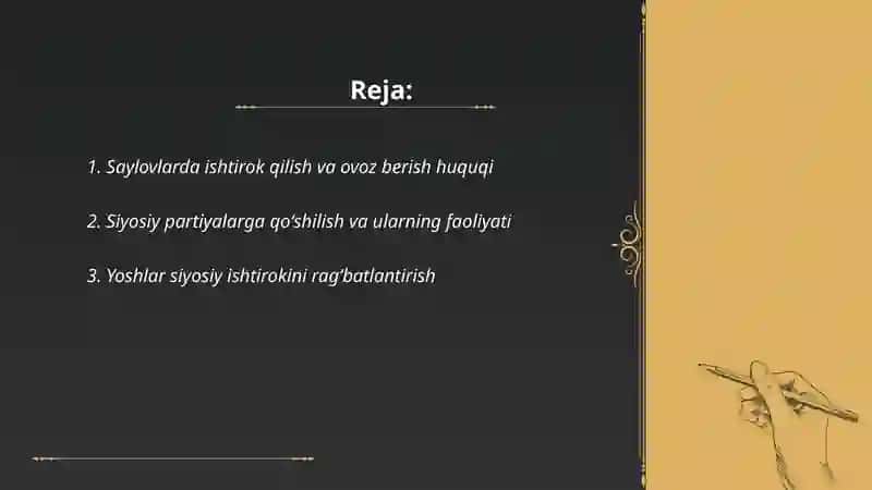 Siyosiy ishtirok 2