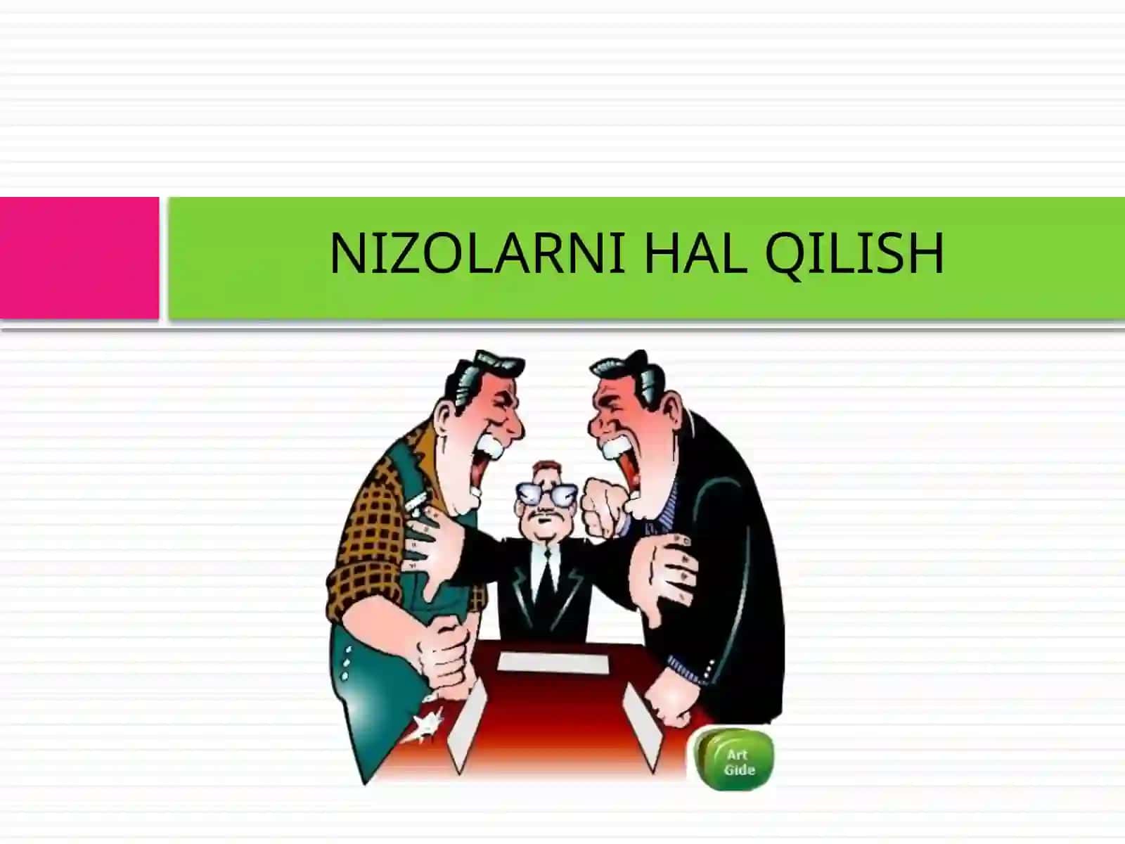 Nizolarni Hal Qilish 2