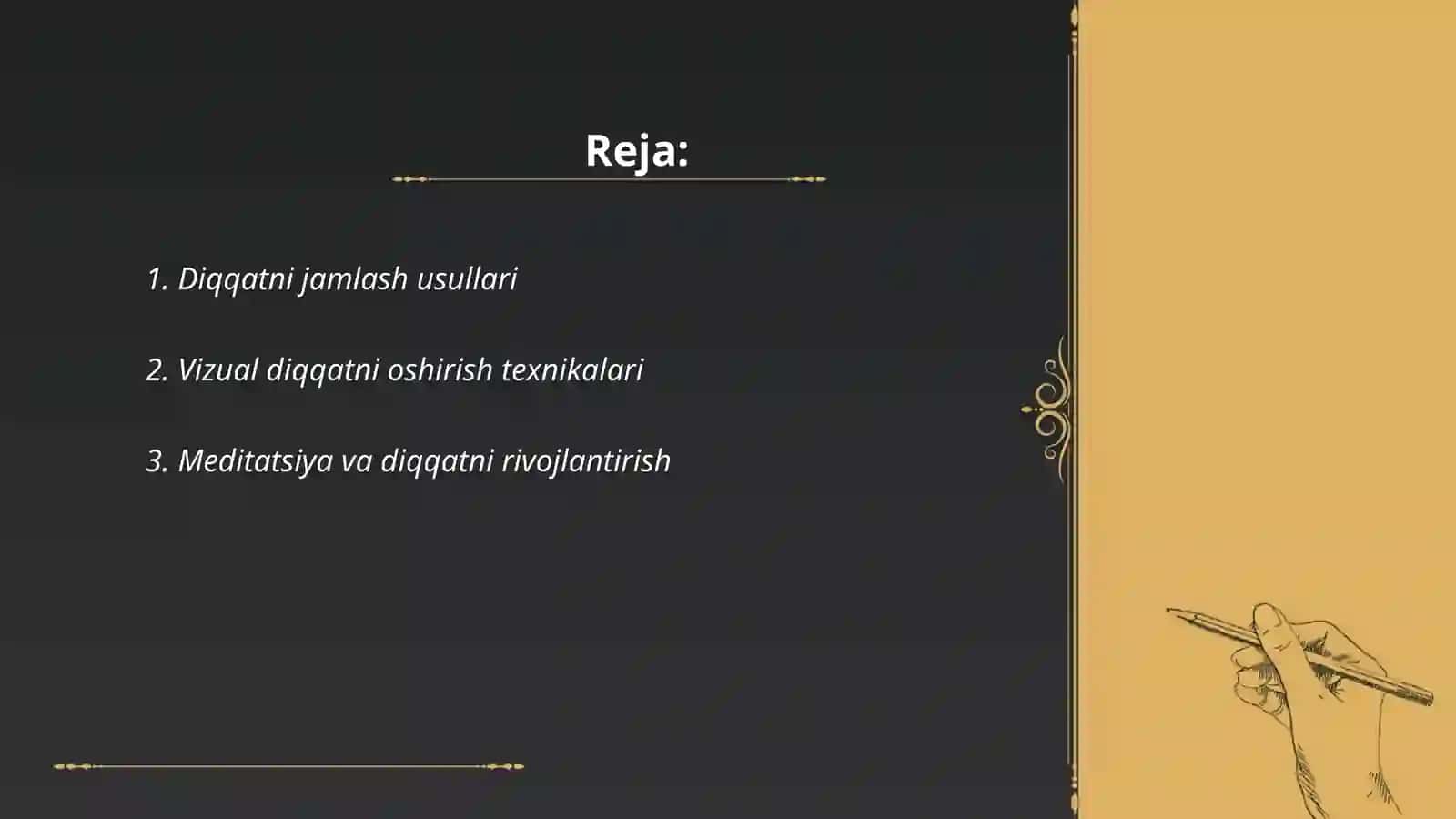 Diqqatni rivojlantirish metodlari 2