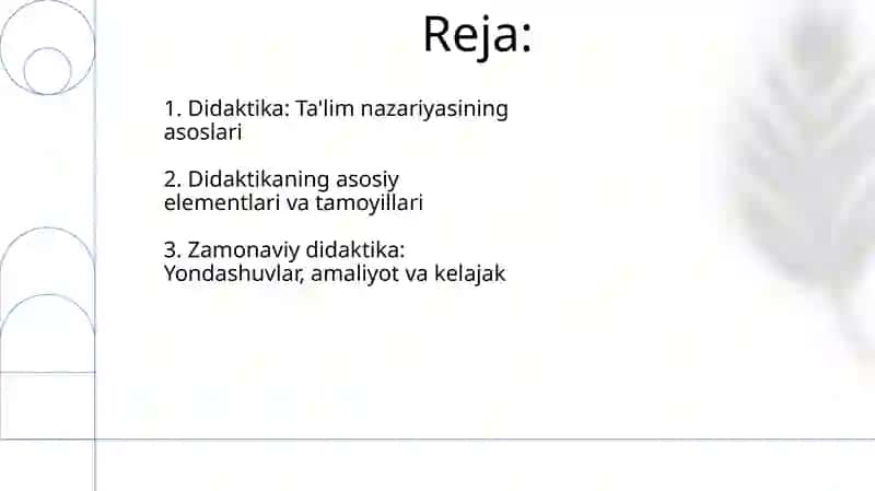 Didaktika ta'lim nazariyasi 2