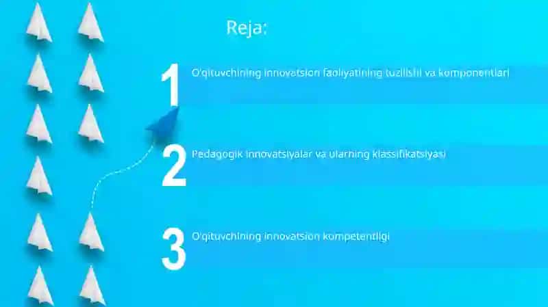 Oʻqituvchi innovatsion faoliyatning strukturasi 2