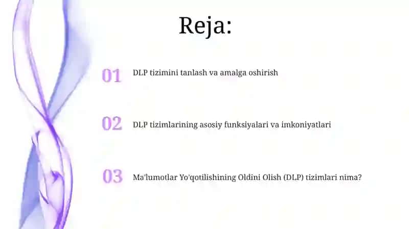 Ma'lumotlar yo'qotilishini oldini olish tizimlari (DLP) 2