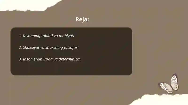 Inson falsafasi 2