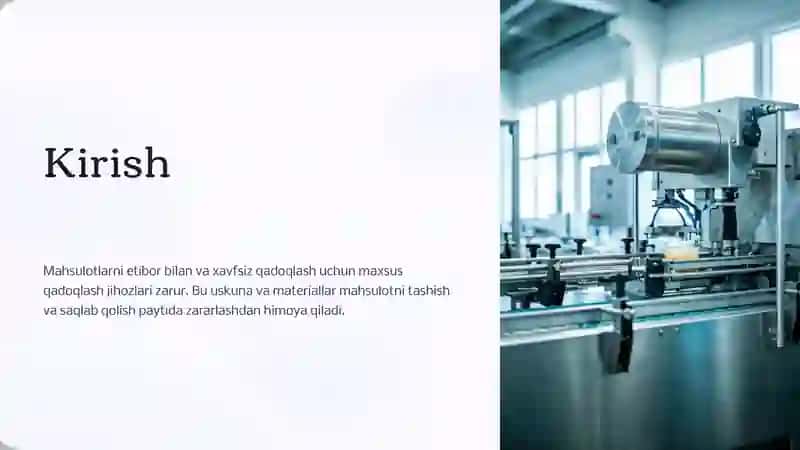 Qadoqlash uskunasi 2