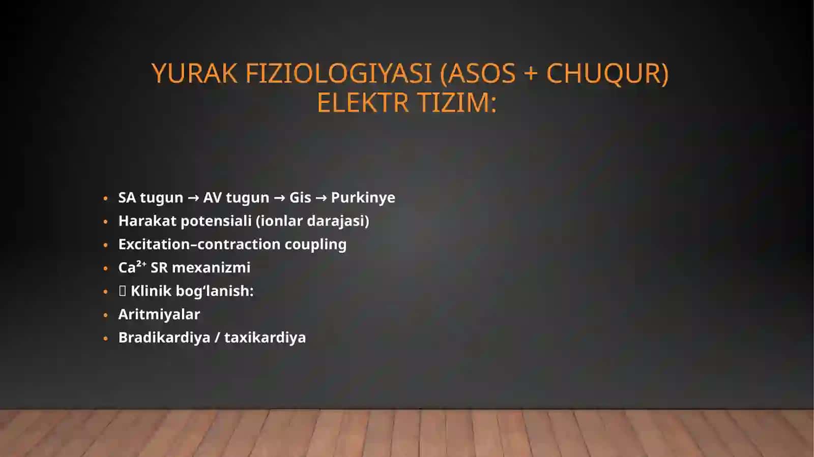 KARDIOVASKULYAR TIZIM (YADRO BLOK) 2