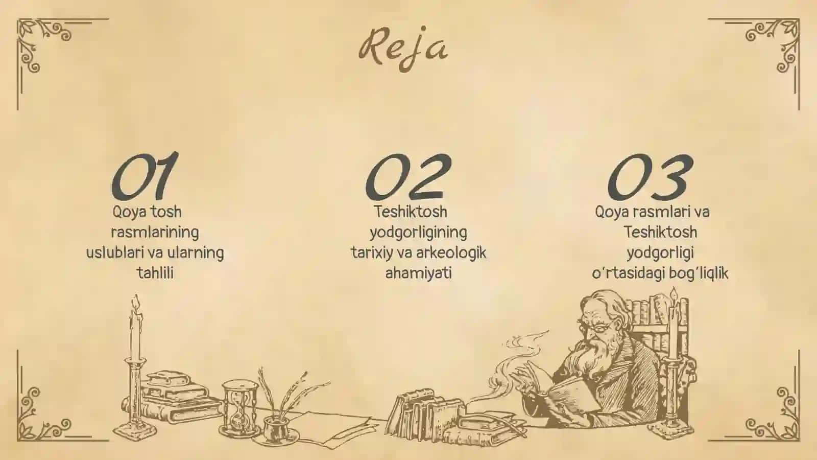 Qoya tosh rasmlarining uslublari va Teshiktosh yodgorligi haqida slayd 2