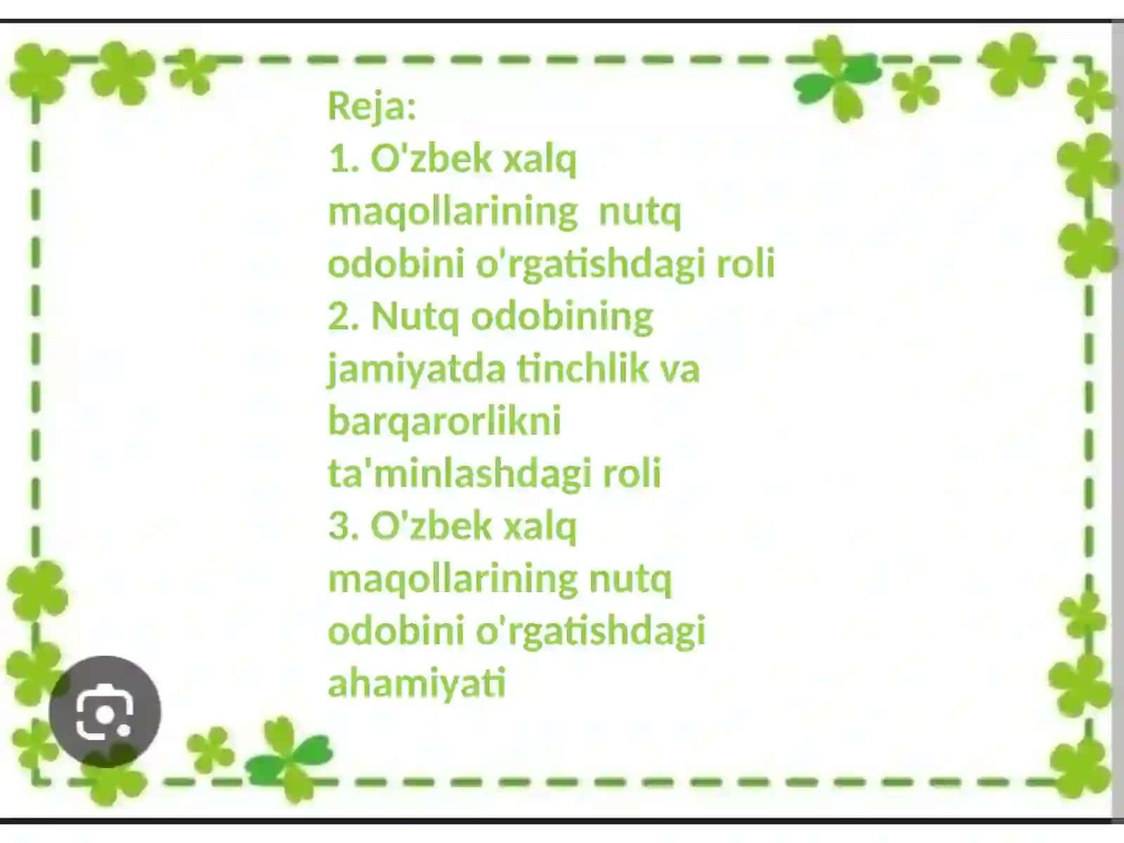 O'zbek xalq maqollari nutq odobining aks etishi 2