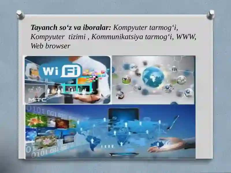 TARMOQLITEXNALOGIYALAR VA INTERNET XIZMATLARI 2