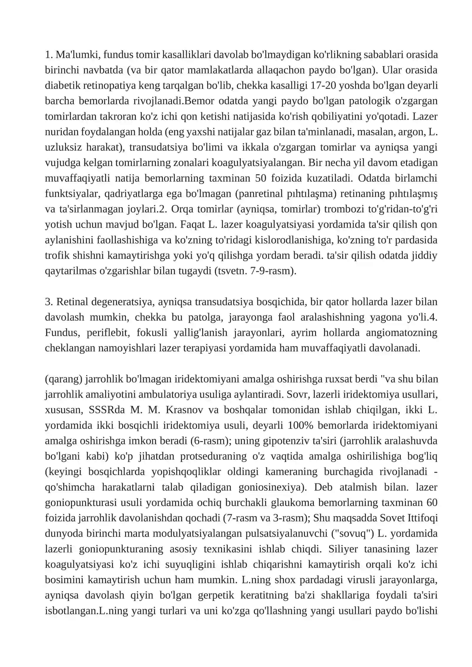 OFTALMOLOGIYADA LAZERNING QO’LLANILISHI 2