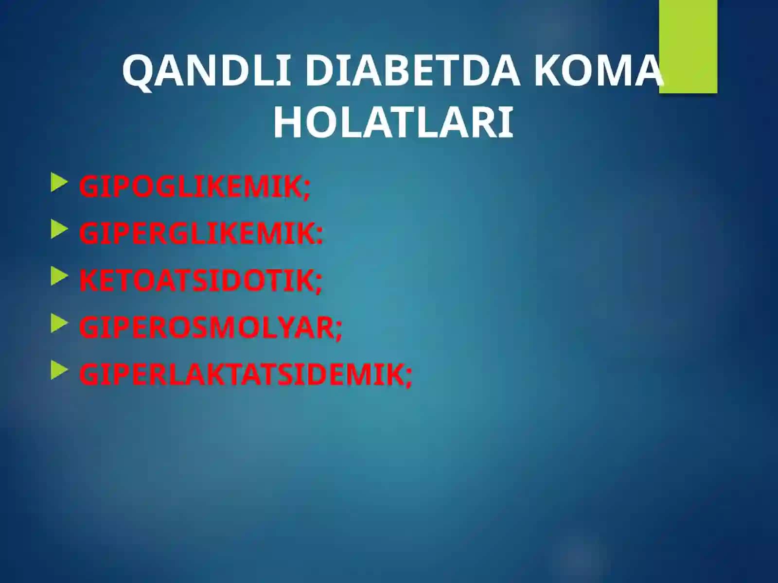 DIABETIK KOMALAR 2