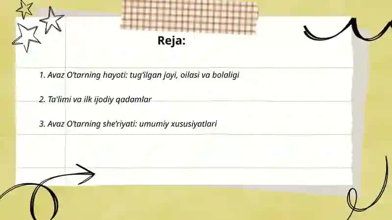 Avaz O’tar she’riyati,hayoti va ijodi 2