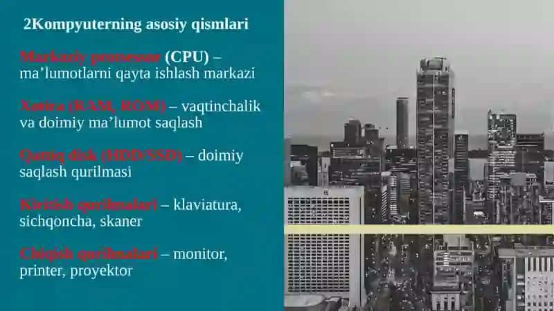 Kompyuter qurilmalari 2