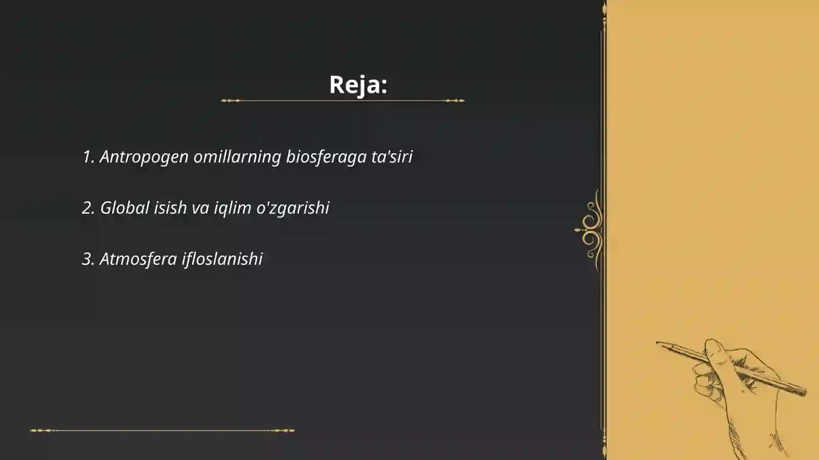 Antropogen omillarning biosferaga ta'siri 2