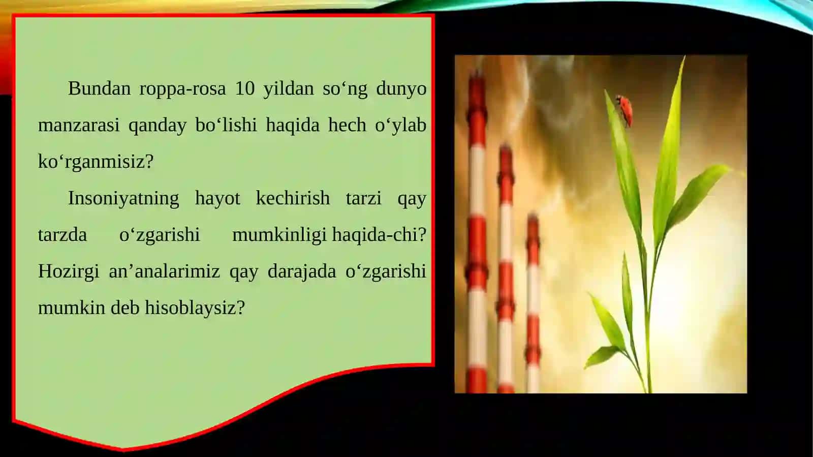 Zamonaviy turli miqyosidagi ekologik muammolar 2