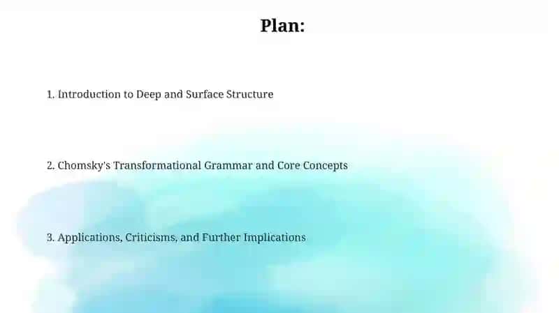 Deep and Surface Structure of the Language 2
