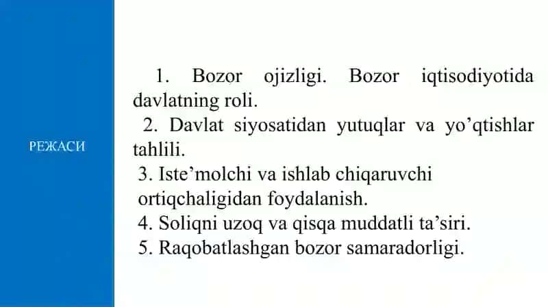 MIKROIQTISODIY MUAMMOLAR VASIYOSAT 2